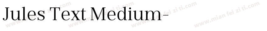 Jules Text Medium字体转换